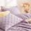 Light Purple Fleece King Comforter Set 3-Piece 5
