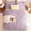 Light Purple Fleece King Comforter Set 3-Piece 2