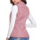 Vest for Women Winter Fall Basic Button Vest Solid Keep Warm Sleeveless Jacket with Pocket,Pink 6