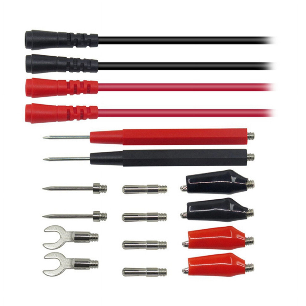 Ounona Multifunction Multimeter Test Tools Kit With Alligator Clips Probe Tips For Electrical Testing Use 18Pcs Set 9422877289196