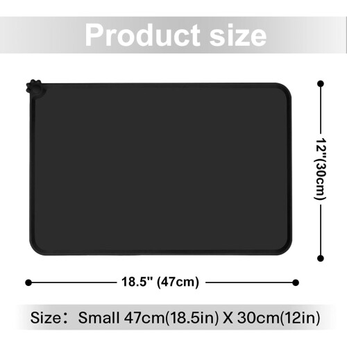 Χαλί σιλικόνης για σκύλους και γάτες - 18,5" x 11,5" - Αντιολισθητικό, αδιάβροχο χαλάκι 1