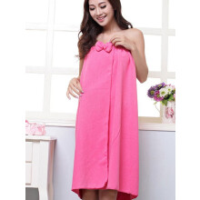 Women's Knee Length Spa/Bath Body Wrap with Adjustable Closure