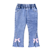 Ediodpoh Baby Girls Denim Jeans Toddler Kid Pants Jeans Elastic Waist Denim Pants Trousers Kids Girls Pink_002 3-4 Years