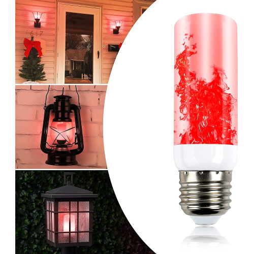 E27LED Simulerad Realistisk Brinnande Eld Flammande Glödlampa (2-pack) 1