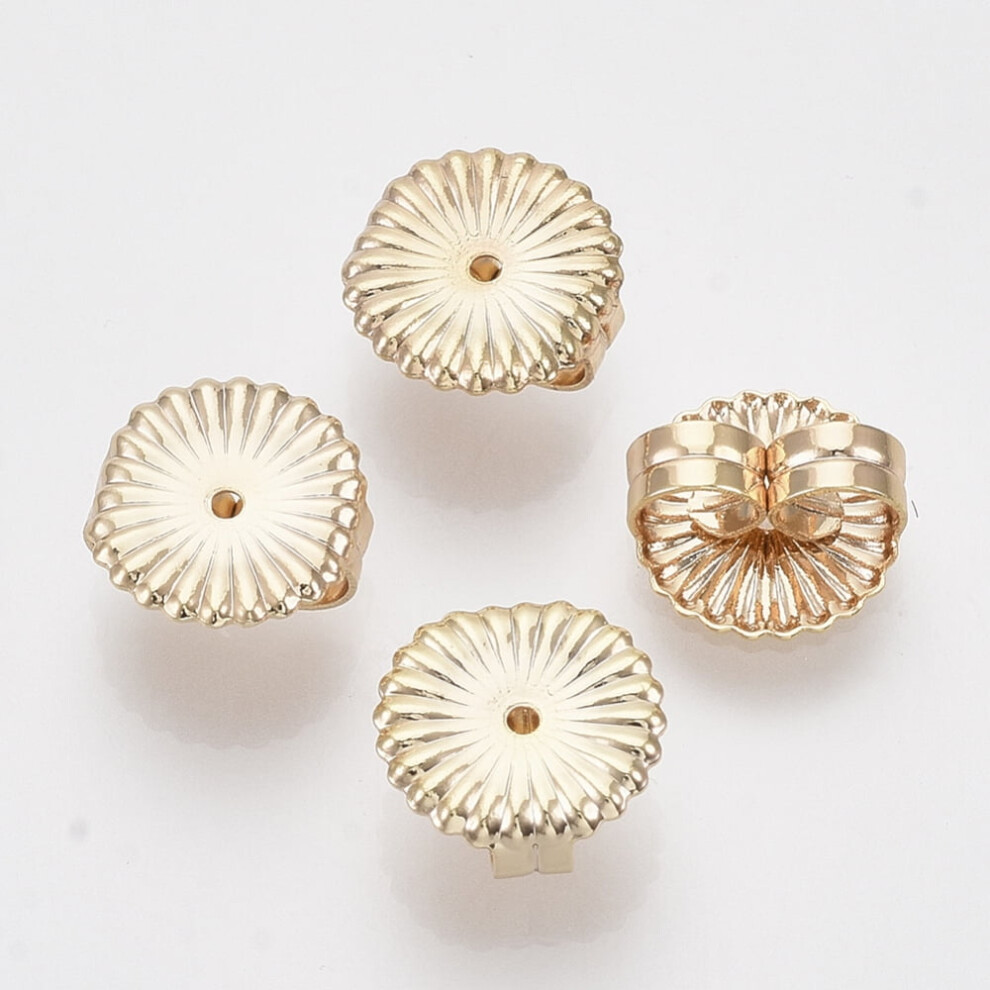 Brass Butterfly Earring Backs Nickel-Free 18K Gold Plated-image-OPC-PW6W7JS-NEW