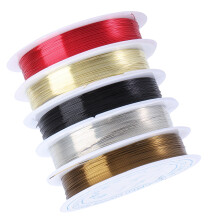 5 Roll Thin Copper Wire 26 Gauge Copper Wire Copper Wire 26 Gauge Black Wire Jewelry Making Rope Bare Copper Wire