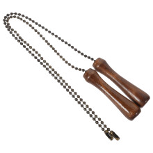 Wooden Chandelier Chain Pendant Dark Brown 2 pcs