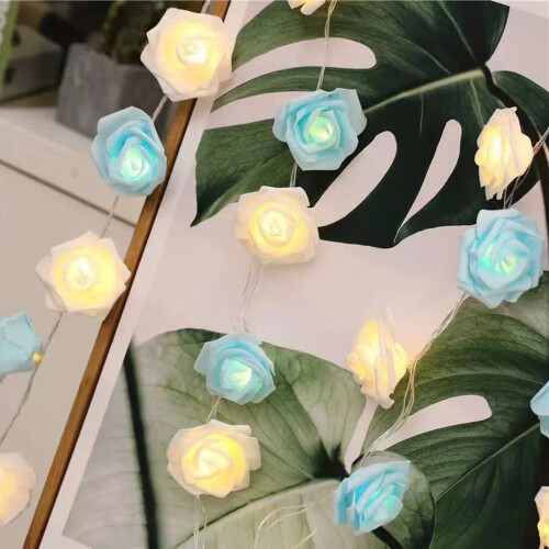 LED-lichtslinger met rozenbloemmotief, 150 cm 1