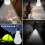 Solcellsdriven LED-utomhusbelysning Vattentät Uppladdningsbar 1-pack 6