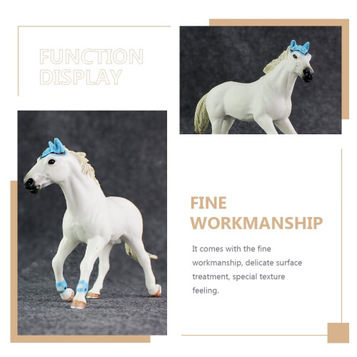 Weiße PVC-Pferdefigur Dekoration 1
