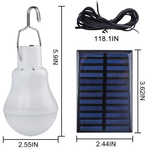Solcellsdriven LED-utomhusbelysning Vattentät Uppladdningsbar 1-pack 2