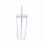 Bicchiere termico trasparente con coperchio e cannuccia, 600 ml 3