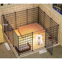 Small Animal Playpen with Door, 12-Pc Portable Wire Fence for Rabbits, Guinea Pigs, Puppies, Kittens – Indoor & Outdoor, Compatible with DIY Setup
