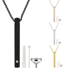 Stainless Steel Pet/Dog Cat Memorial Jewelry Funeral Cremation Urn Necklace Pendant Ash Case Holder, Jewelry Keepsakes