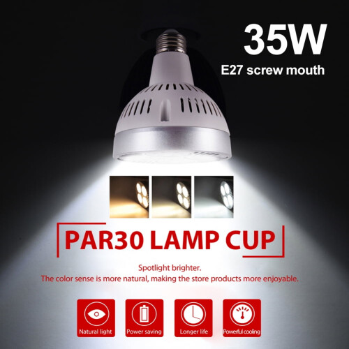 E27 LED Spotlight Bulb 35W 3200LM 3000–6000K 1