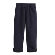 School Uniform Pants for Kids Dark Blue Thickened Elastic