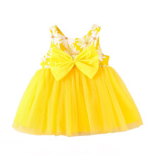 Floral Princess Beach Vacation Ruffles Summer Dress Set Girls Sleeveless Baby Toddler Dresses Girls Sundress