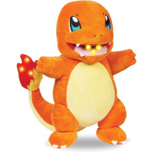 Peluche Pokémon Charmander 25 cm avec effet flamme
