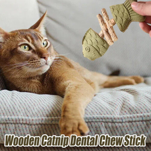 Purrident Cat Dental Chews Natural Fishbone Shape with 1