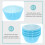 Blaue Mini-Cupcake-Förmchen, 100er-Packung, lebensmittelechtes Papier 3