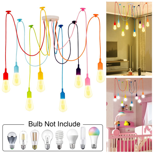 Edison Spider Pendant Lamp Kit 4-Head Adjustable