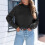 Damen-Rollkragenpullover aus Acryl, Winterpullover, Größen S-2XL 5