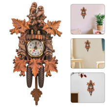 Horloge murale hibou rétro en bois – Décorative et fonctionnelle