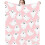 Couverture polaire rose d'Halloween, douce et moelleuse, 50x60 8