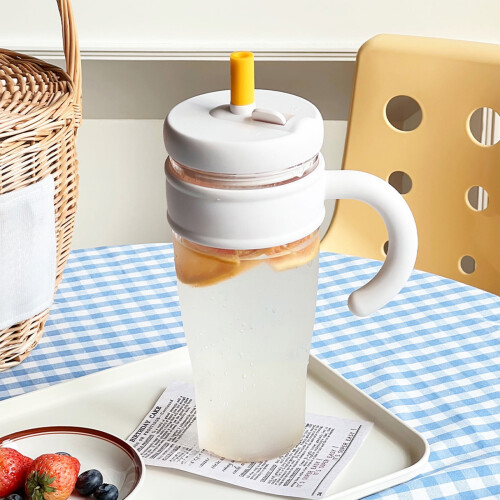 Gallickan rieten drinkbeker wit 37oz hitte- en valbestendig 2