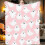 Couverture polaire rose d'Halloween, douce et moelleuse, 50x60 6