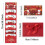 Enveloppes cadeaux de Noël rouges à 6 compartiments 2