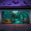 Halloween-autotallin taustakangas, polyesteri, 1 kpl 5
