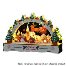Jeu de 50 blocs de construction de Noël en bois