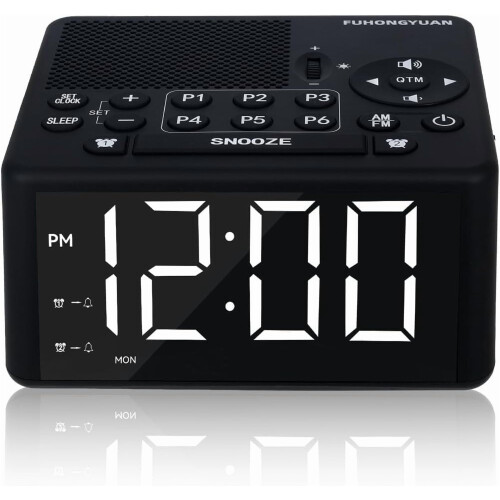 Réveil numérique AM/FM avec double alarme