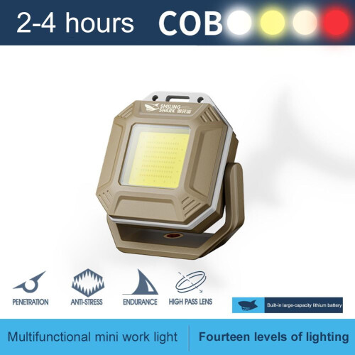 Mini luminária de trabalho com luz branca, amarela e vermelha. 1