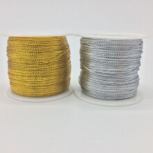 Golden cloth gift wrapping rope decorative practical 2 rolls