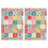 Conjunto de 2 panos de prato florais 45x66 cm 1