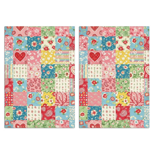 Panos de prato Pioneer com estampa floral, 2 unidades, 45,7 x 66 cm (18 x 26 polegadas)
