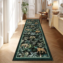 Tapis de couloir lavable à motif tigre 60 x 180 cm antidérapant