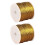 Golden cloth gift wrapping rope decorative practical 2 rolls 8