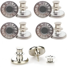 Removable Adjustable Metal Button Set For Quick Jeans Adjustments