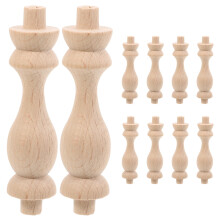 10 stuks Romeinse pilaren, kleine leuningspijlen, balusters, boomschors voor knutselprojecten, kaki