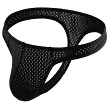 Mens Sexy Thong Underwear 2025 Fashion Breathable Ring Panties Nylon Mesh Cool Comfortable Green