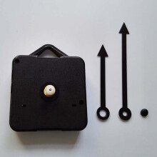 Mouvement d'horloge Ă quartz silencieux noir (1 ensemble)