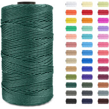 1PC 1.5mm656ft Twisted Polypropylene Macrame Cord, Colored Rope for Knitting, Crochet & Bag Making