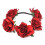 Tiara de rosas vermelhas para casamentos e ocasiões festivas. 3