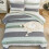 Queen Comforter Set Red Black 3-Piece Down Alternative 5