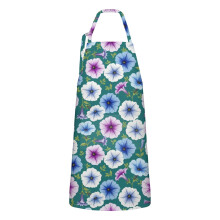Wasserdichte Schürze mit Blumenmuster und Taschen