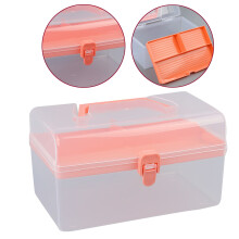 Clearance! Clear Plastic Multipurpose Portable Handled Organizer Storage Box 1X Storage Box Clearance Sale