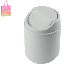 Kleiner Kunststoff-Mülleimer mit Schwingdeckel, 1,5 l